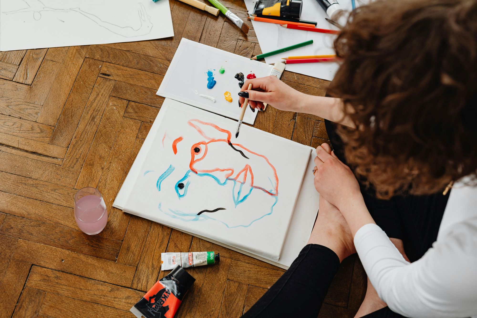working through art therapy