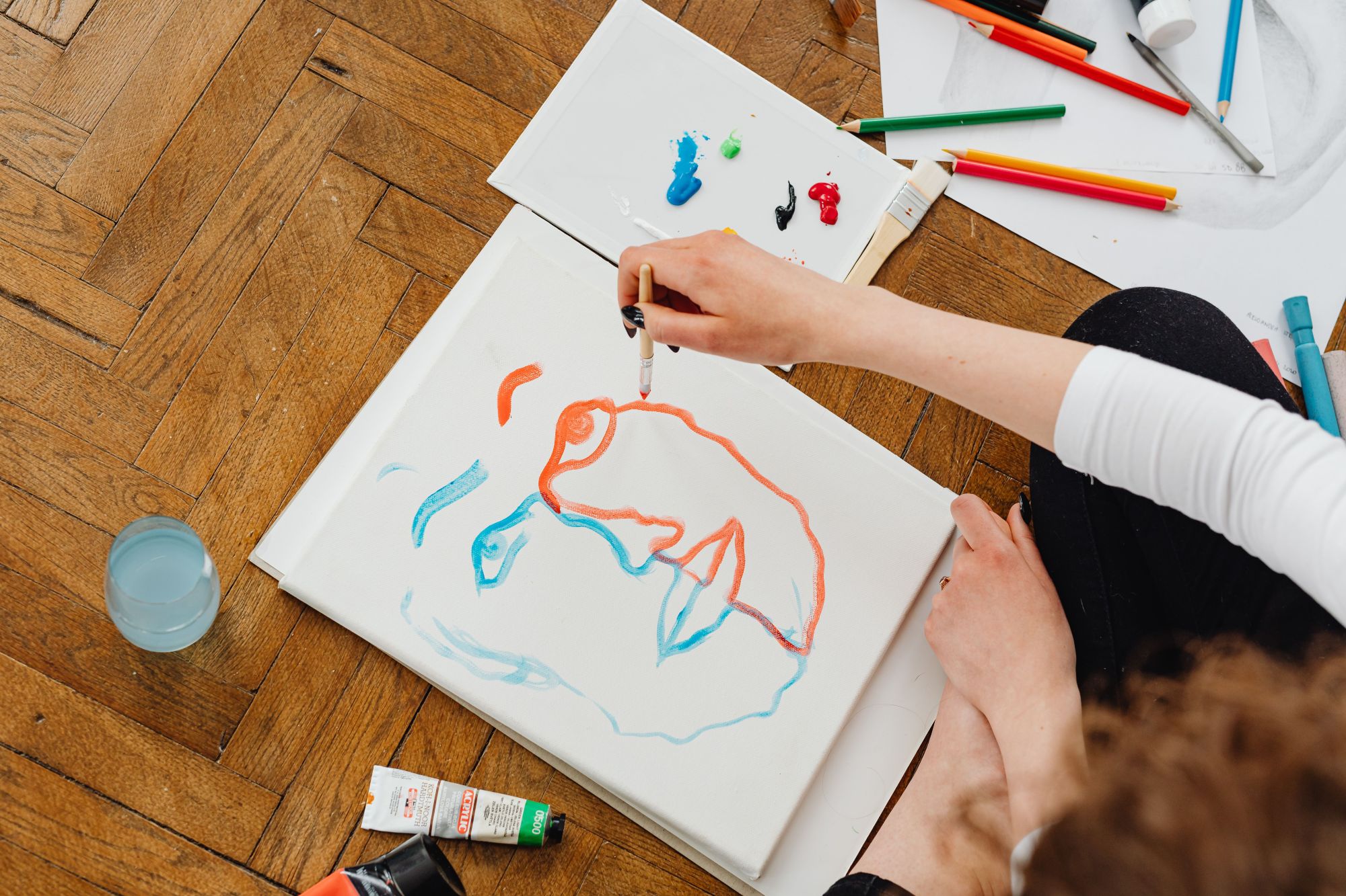 art therapy face